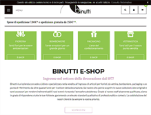 Tablet Screenshot of binutti.it